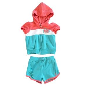 🎁 Juicy Couture Toddler Girl Short track suits.